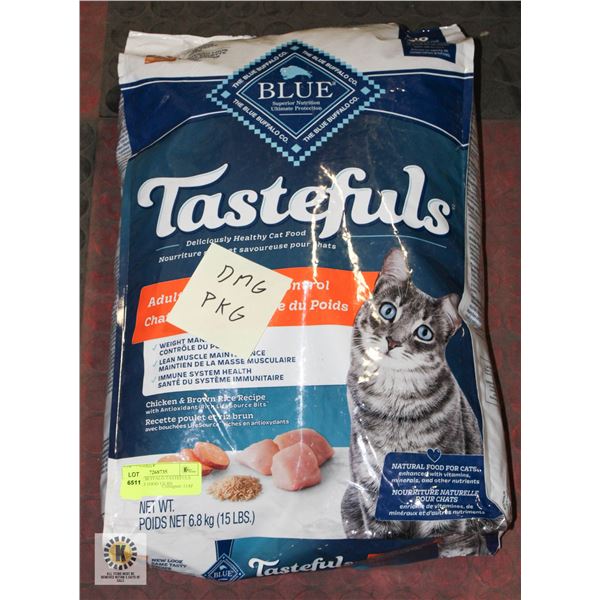 NEW BLUE BUFFALO TASTEFULS ADULT CAT FOOD 15LBS