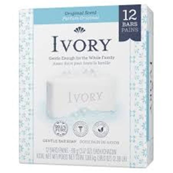 NEW 12 X 90G IVORY GENTLE SOAP BARS