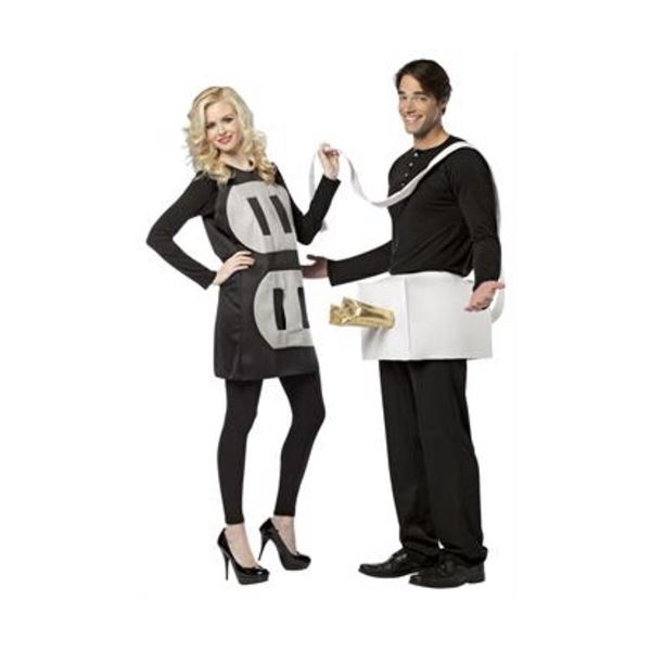 NEW PLUG & SOCKET COUPLES COSTUME ONE SIZE
