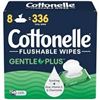 Image 1 : NEW WITH BOX 8 X 336 WIPES COTTONELLE GENTLE PLUS