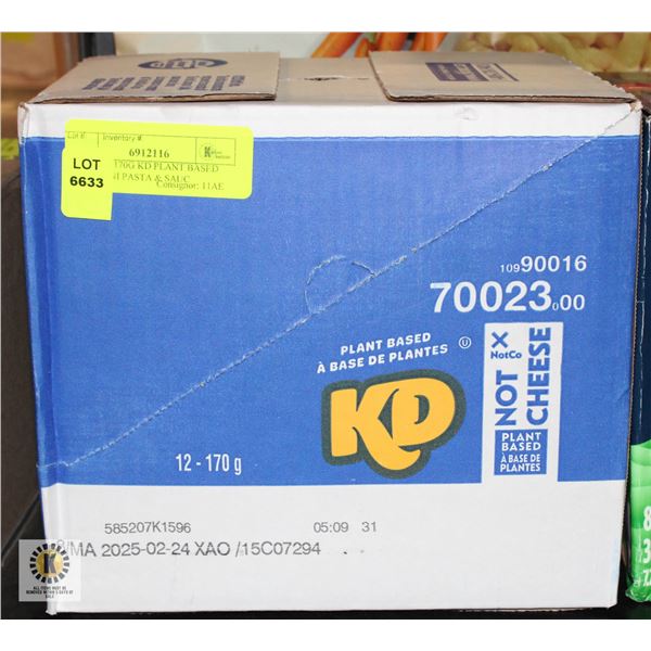 NEW 12 X 170G KD PLANT BASED MACARONI PASTA & SAUC