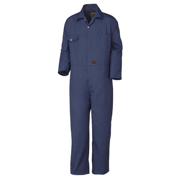 NEW PIONEER POLY COTTON COVERALL 40 NAVY BLUE