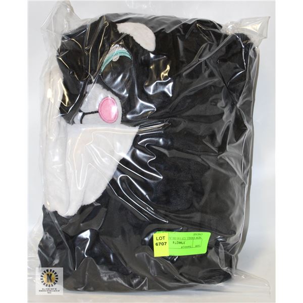 NEW SMALL 125/140 BLACK CAT ONESIE