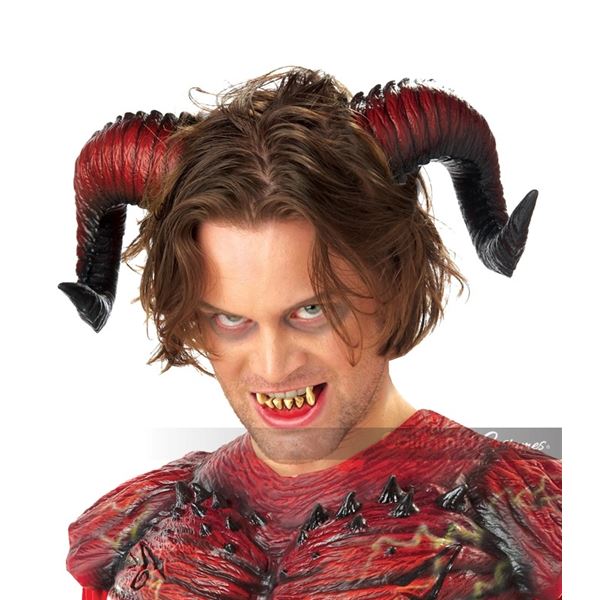 NEW CALIFORNIA COSTUMES DEMON HORNS WITH TEETH