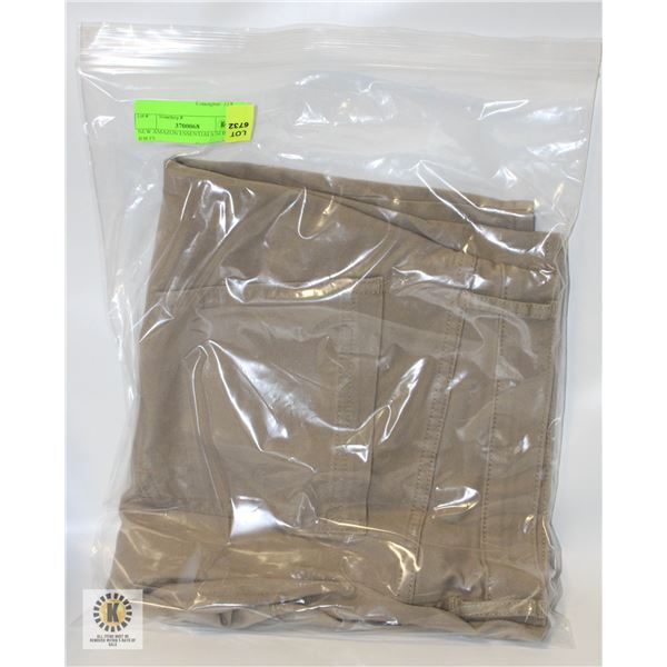 NEW AMAZON ESSENTIALS 34 BEIGE JORTS