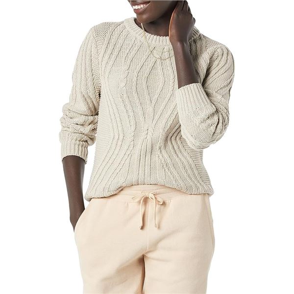 NEW AMAZON ESSENTIALS XS CREAM SWEATER