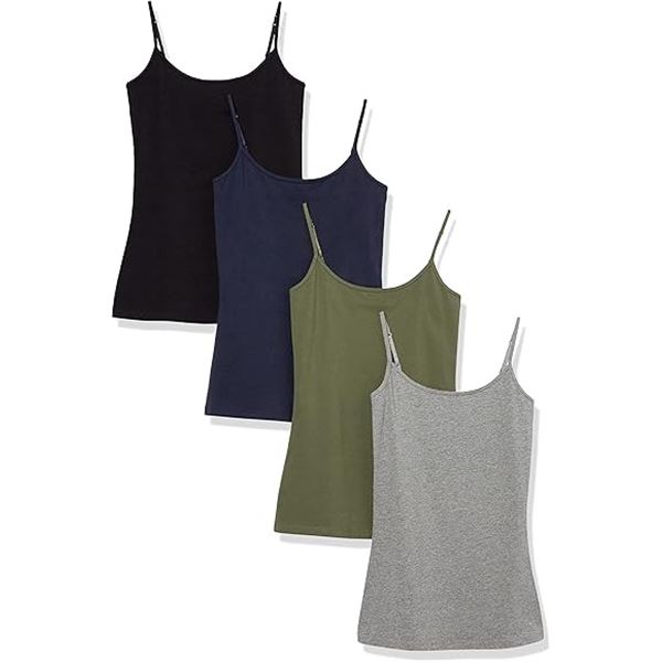 NEW 4 AMAZON ESSENTIALS XS MULTI COLORED WOMEN TAN