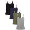 Image 1 : NEW 4 AMAZON ESSENTIALS XS MULTI COLORED WOMEN TAN