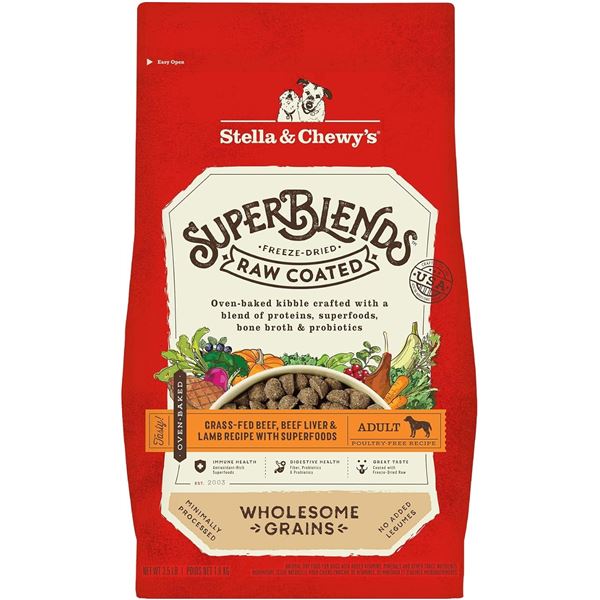 NEW STELLA & CHEWY'S SUPERBLENDS FREEZE DRIED RAW
