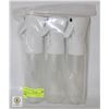 Image 1 : NEW 3 PACK OF WHITE SPRAY BOTTLES