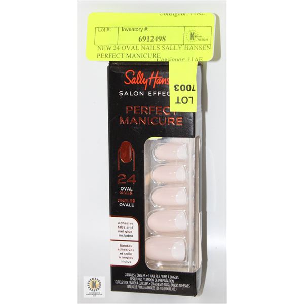 NEW 24 OVAL NAILS SALLY HANSEN PERFECT MANICURE