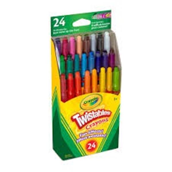 NEW 24 CRAYOLA TWISTABLES CRAYONS