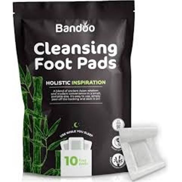 NEW 10 FOOT PADS BANDOO NATURAL CLEANSING