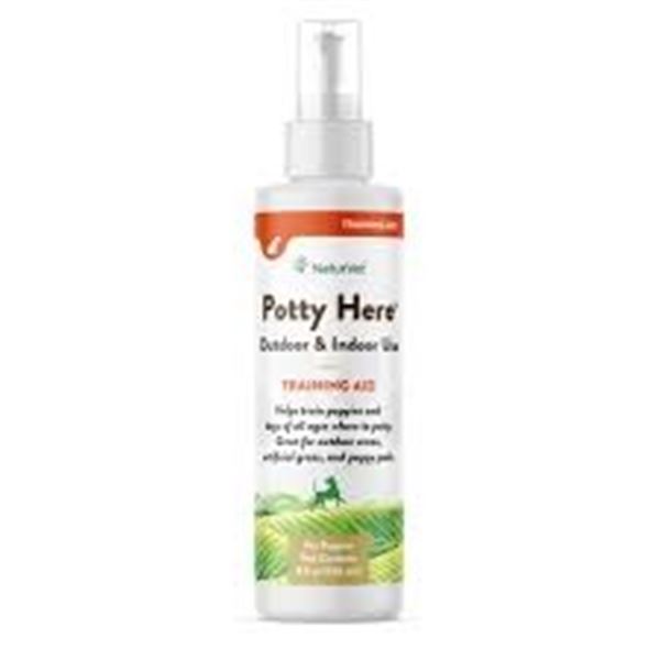 NEW 236ML NATURVET POTTY HERE TRAINING AID