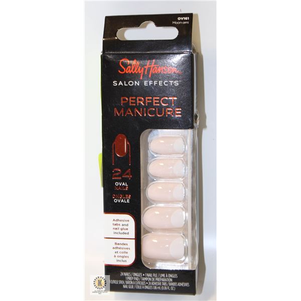 NEW 24 OVAL NAILS SALLY HANSEN PERFECT MANICURE