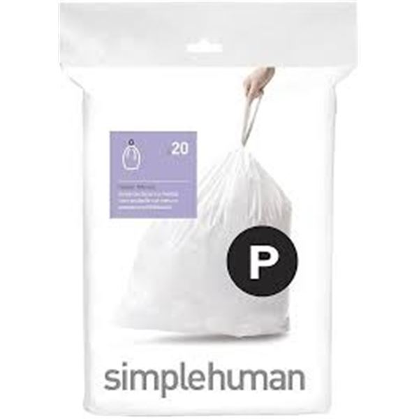 NEW 20 CUSTOM FIT LINERS SIMPLE HUMAN