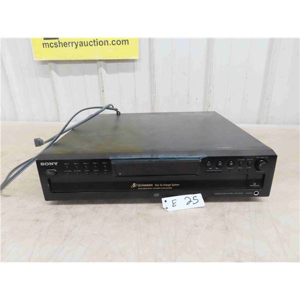 Sony 5 Disc Changer Model CDP CE375 