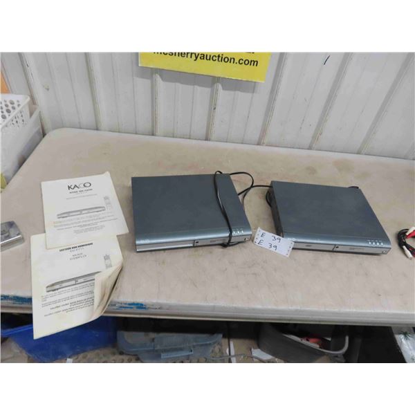 (2) Kaco Digital DVD Player Model DV-P711 