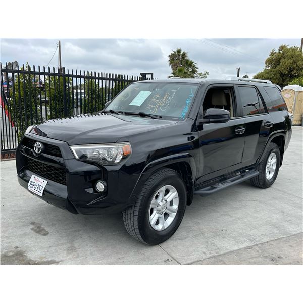TOYT 4RUNNER 2017 SALV/T-SMOG- 2 DAYS