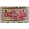 Image 3 : Canada Bills (3):  - $100 Bill 1988 : Thiessen/Crow #AJN6217119 - $50 Bill 1988 : Thiessen/Crow #FHK