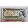 Image 2 : Canada Bills (3):  - 1973 $1 : Lawson/Bouey #BCV3622044 - 1974 $2 : Lawson/Bouey #AGF6122446 - 2006 