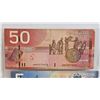 Image 2 : Canada Bills (3):  - 2004 $50 : Jenkins/Dodge : #AHE5271673 - 2006 $5 : Jenkins/Carney : #AAJ1744715