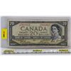 Image 1 : Canada $20 Bill 1954DF "Devil's Face" : Beattie/Coyne #DE7613815 (See Pics for Varieties, Conditions