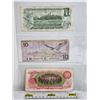 Image 5 : Canada Bills (3):  - 1973 $1 : Crow/Bouey #BFF9437816 - 1989 $10 : Bonin/Thiessen #BEE0015752 - 1975