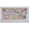 Image 7 : Canada Bills (3):  - 1973 $1 : Crow/Bouey #BFF9437816 - 1989 $10 : Bonin/Thiessen #BEE0015752 - 1975