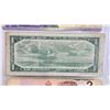 Image 7 : Canada Bills (3):  - 2001 $10 : Jenkins/Dodge #BEN3069862 - 1954 $1 : Beattie/Rasminsky #DF8444643 -