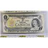Image 4 : Canada $1 Bills (3): -1973 : Crow/Bouey #BFK1316030 -1973 : Crow/Bouey #BFF9459968 -1973 : Crow/Boue