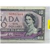 Image 2 : Canada $10 Bill 1954DF "Devil's Face" : Coyne/Towers #ED1837604 (See Pics for Varieties, Conditions,
