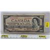 Image 1 : Canada $100 Bill 1954DF "Devil's Face" : Coyne/Towers #AJ0279084 (See Pics for Varieties, Conditions