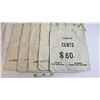Image 1 : Royal Canadian Mint Money Sacks (5) : "1-CENT" (SEE PICS!)  (Listing & Descriptions are a GUIDE ONLY
