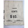 Image 2 : Royal Canadian Mint Money Sacks (5) : Variety - 1¢ - 5¢  - 10¢ - 25¢ - 50¢  (Listing & Descriptions 