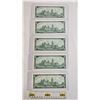 Image 3 : Canada $1 Bills 1967 (5 Consecutive) :  - Beattie/Rasminsky #GP0384036-037-038-039-040 (See Pics for