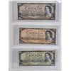 Image 2 : Canada Bills 1954 Series (7) : Incl. $1 *Replacement - $100 : Beattie/Rasminsky #BJ6704363 - $50 : B