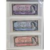 Image 4 : Canada Bills 1954 Series (7) : Incl. $1 *Replacement - $100 : Beattie/Rasminsky #BJ6704363 - $50 : B