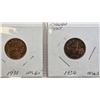 Image 4 : Canada One Cent (8): 1929; 1932; 1932; 1933; 1933; 1934; 1936; 1936 (SEE PICS!)  (Listing & Descript