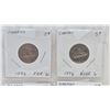 Image 2 : Canada Five Cent (4): 1996 Far 6; 1996 Near 6; 1977 Low 7; 1977 High 7 (SEE PICS!)  (Listing & Descr