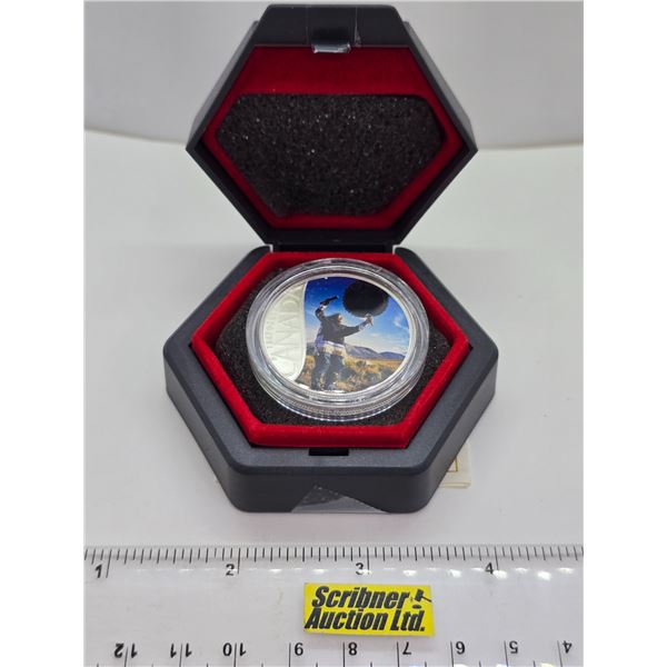 RCM 2017 $10 Fine Silver Coin : Celebrating Canada's 150th : Nunavut – Drum Dancing (COA 99