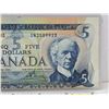 Image 3 : Canada $5 Bill 1972 (Off-Cut Error) : Lawson/Bouey #SN2589923 (See Pics for Varieties, Conditions, S