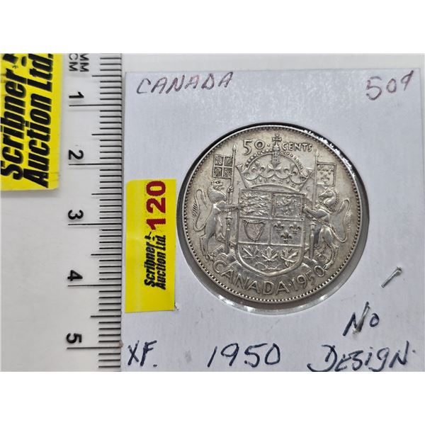 Canada Fifty Cent 1950 (SEE PICS!)  (Listing & Descriptions are a GUIDE ONLY and are subject to chan