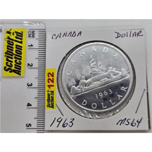 Canada Dollar 1963 (SEE PICS!)  (Listing & Descriptions are a GUIDE ONLY and are subject to changes,