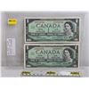 Image 1 : Canada $1 Bills 1967 (2) : - Beattie/Rasminsky #FP8752789 - Beattie/Rasminsky #FP8418873 (See Pics f