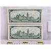 Image 2 : Canada $1 Bills 1967 (2) : - Beattie/Rasminsky #FP8752789 - Beattie/Rasminsky #FP8418873 (See Pics f