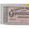 Image 2 : Mexico $5 Pesos 1915 (El Estado de Chihuahua) : S/N#927966 (See Pics for Varieties, Conditions, Seri
