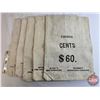Image 1 : Royal Canadian Mint Money Sacks (5) : "1-CENT" (SEE PICS!)  (Listing & Descriptions are a GUIDE ONLY