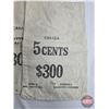 Image 2 : Royal Canadian Mint Money Sacks (3) : "5-CENTS" (SEE PICS!)  (Listing & Descriptions are a GUIDE ONL