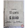 Image 3 : Royal Canadian Mint Money Sacks (3) : "10-CENTS" (SEE PICS!)  (Listing & Descriptions are a GUIDE ON